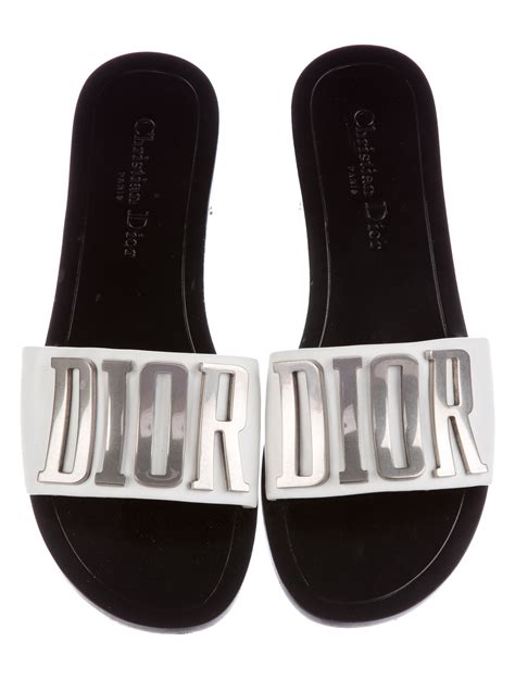 dior grey slides|christian dior slides for women.